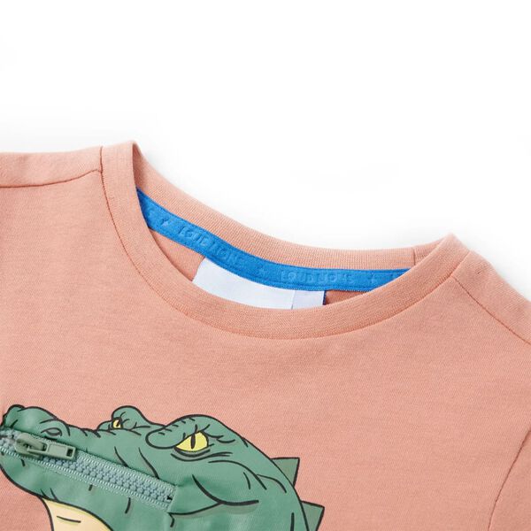 Dječja majica svjetlonarančasta 128