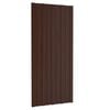 vidaXL Krovni panel 12 kom. Smeđa 100 x 45 cm Pocinčani čelik