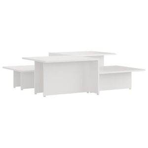 vidaXL Stolići za kavu 2 kom bijeli 111,5x50x33 od konstruiranog drva