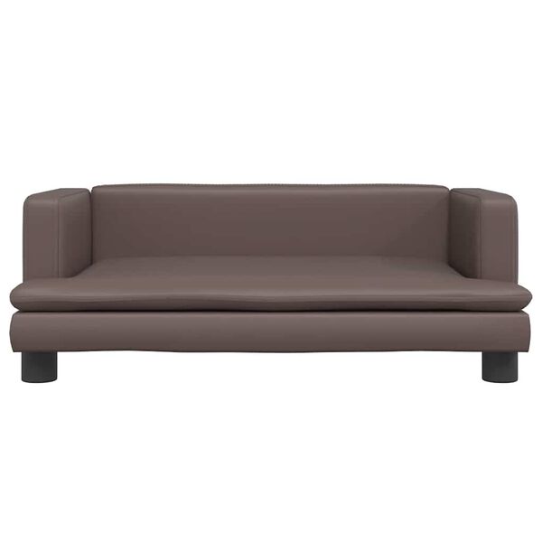 vidaXL Krevet za pse smeđi 80 x 45 x 30 cm od umjetne kože