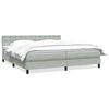 vidaXL Box Spring krevet s madracem svijetlo sivi 200x210 cm bar&scaron;un