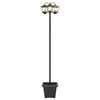 vidaXL Lampion sa 3 glave s posadnikom Crna 32 x 32 x 188 cm