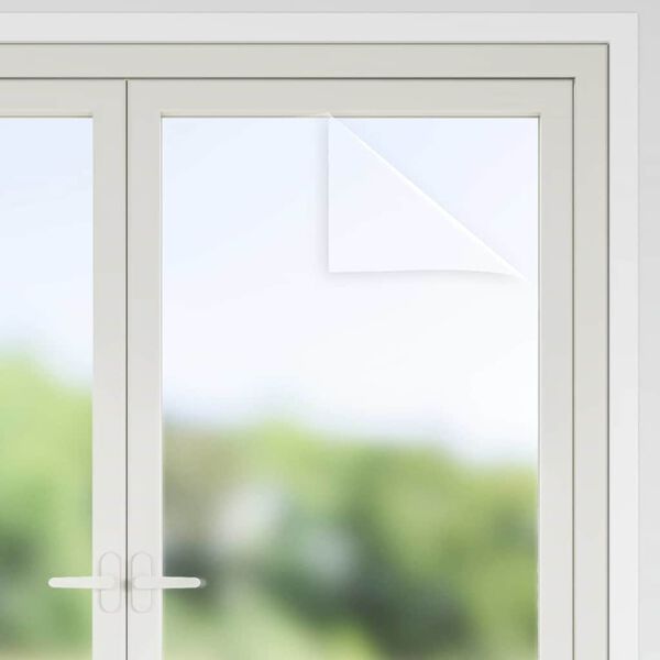 vidaXL Statistički filmski pokrov za prozore Frosted siva 90 x 2000 cm