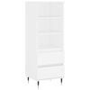 vidaXL Visoka komoda bijela 40 x 36 x 110 cm od konstruiranog drva