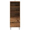 vidaXL Highboard Staro drvo 40 x 36 x 110 cm Konstruirano drvo