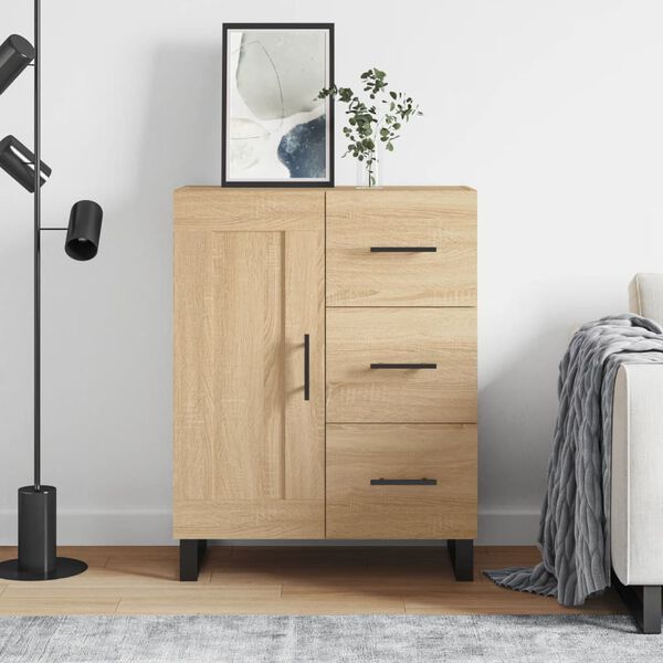 vidaXL Komoda boja hrasta sonome 69,5x34x90 cm od konstruiranog drva