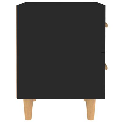 vidaXL Noćni ormarić crni 40 x 35 x 47,5 cm