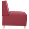 vidaXL Modularna sofa bez naslona 2 pcs Vinska crvena 55 x 74 x 82 cm
