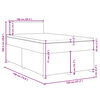 vidaXL Krevet box spring s madracem tamnosmeđi 120 x 190 cm od tkanine