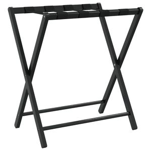 vidaXL Stalak za prtljagu crni 68,5 x 38 x 58 cm od bambusa