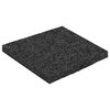 vidaXL Gumenasti granulatni vanjski pod Crna 9 x 9 x 0,6 cm Guma