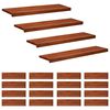 vidaXL Step treads 20 kom. 100 x 25 x 2 cm Smeđa Čvrsto drvo bukve