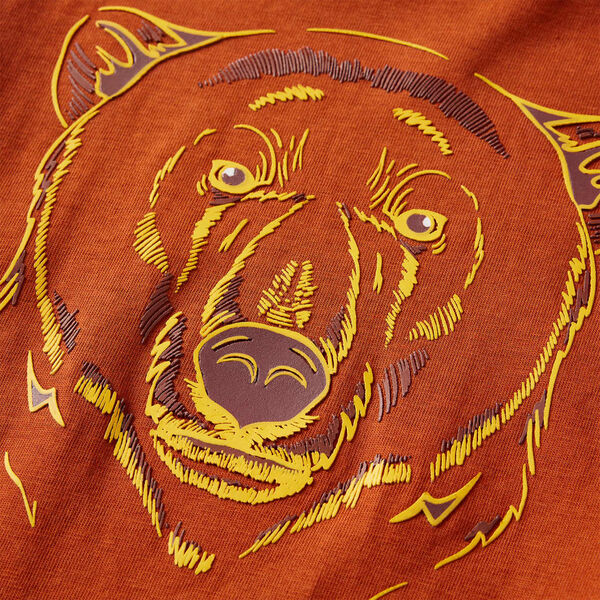 Dječja majica dugih rukava svijetla boja hrđe 104