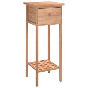 vidaXL Bočni stolić s ladicom 25 x 25 x 60 cm od masivnog drva oraha
