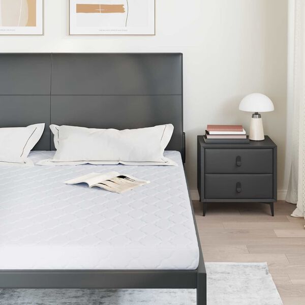 vidaXL Madrac Bijelo 180 x 200 cm Žakar tkanina