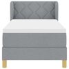 vidaXL Krevet s opruga kutije Svjetlosiva 80 x 200 cm tkanina