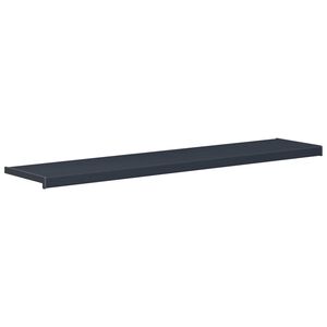 vidaXL Prozorska klupčica Antracit s drvenim uzorkom 140 x 35 x 4,5 cm