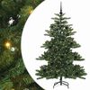 vidaXL Umjetno božićno drvce s nogom Zelena 150 cm PVC i čelik