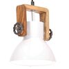 vidaXL Industrijska viseća svjetiljka 25 W bijela okrugla 19 cm E27