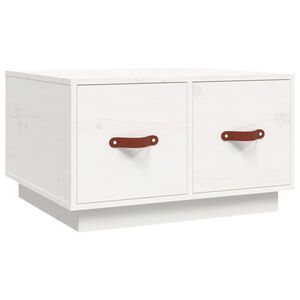 vidaXL Stolić za kavu bijeli 60 x 53 x 35 cm od masivne borovine