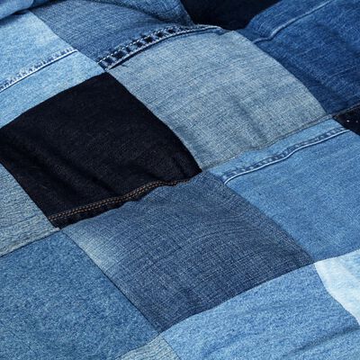 vidaXL 2-dijelni set jastuka za sofu od paleta plavi traper patchwork