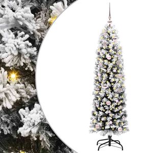 vidaXL Umjetno božićno drvce Zelena 150 cm PVC i čelik i plastika