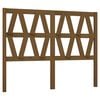vidaXL Uzglavlje za krevet boja meda 126 x 4 x 100 cm masivna borovina