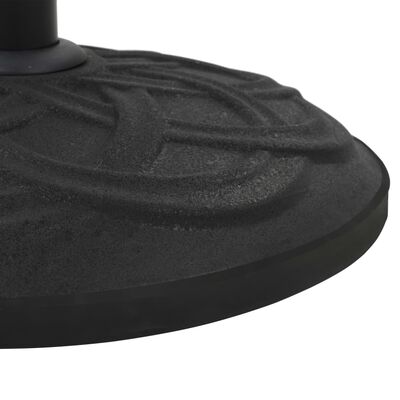 vidaXL Stalak za suncobran crni betonski okrugli 15 kg