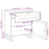vidaXL Noćni ormar Prirodna 50 x 33 x 60 cm Čvrsto drvo manga