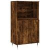vidaXL Visoka komoda dimljenog hrasta 60x36x110 cm konstruiranog drva