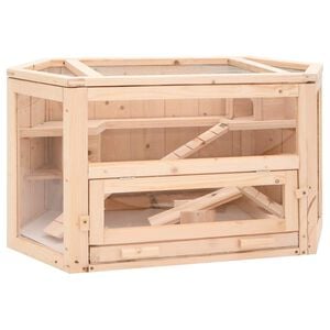 vidaXL Kavez za hrčke 80 x 40 x 43 cm od masivne jelovine