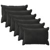 vidaXL Presvlaka za jastuk 6 pcs HOUTEN Crna 50 x 75 cm Bar&scaron;un