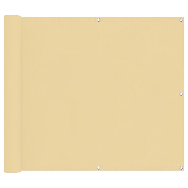 vidaXL Balcony ekran Pijesak 100 x 400 cm Oxford tkanina