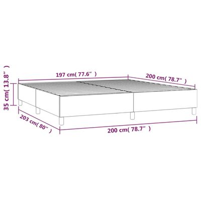 vidaXL Okvir za krevet tamnoplavi 200x200 cm baršunasti