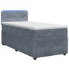 vidaXL Boxspring krevet s madracem Tamnosiva 80 x 200 cm Bar&scaron;un