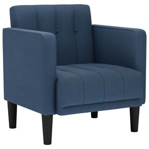 vidaXL Sofa s naslonima za ruke plava 53 cm tkanina