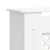 vidaXL Pokrov za radijator MDF bijeli 205 cm