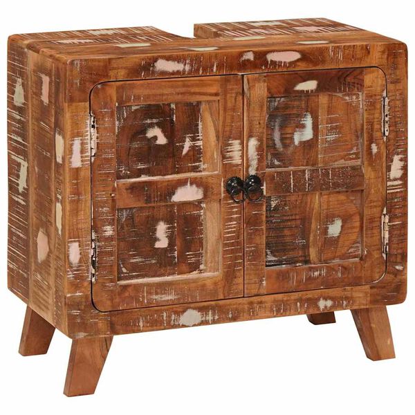 vidaXL Kupaonski ormar Masivno obnovljeno drvo & Konstruirano drvo