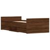 vidaXL Okvir kreveta s uzglavljem i podnožjem boja hrasta 100 x 200 cm