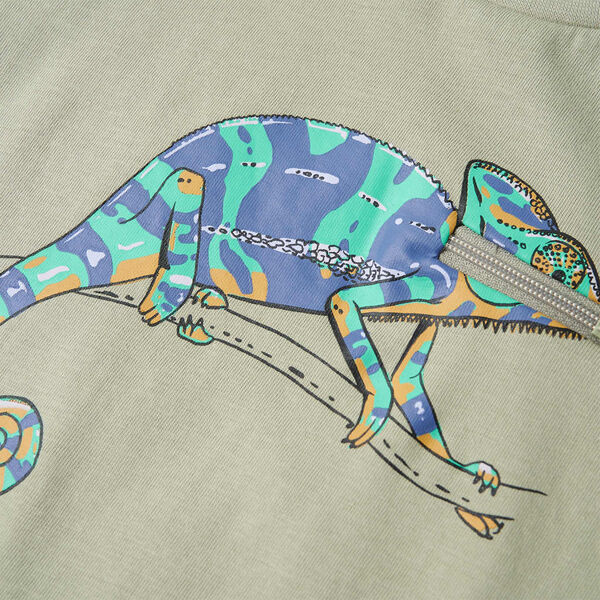 Dječja majica kratkih rukava svijetla kaki 116