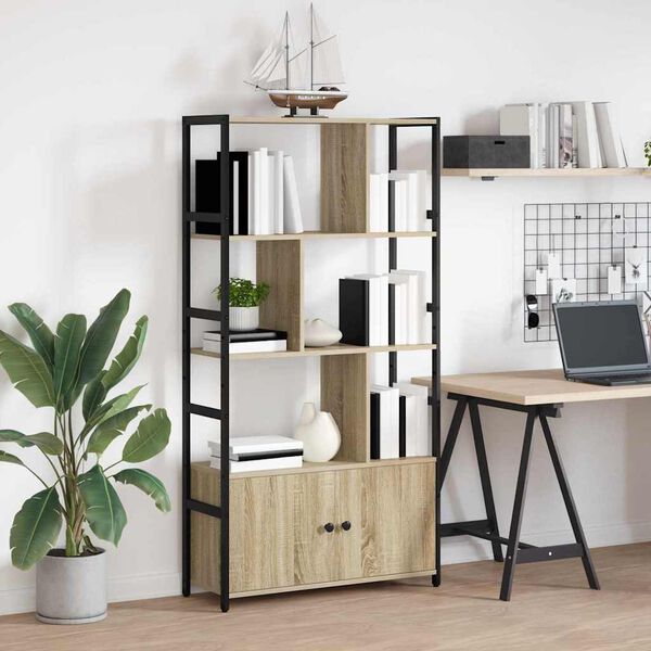 vidaXL Polica Sonoma hrast 80 x 30 x 155,5 cm Konstruirano drvo