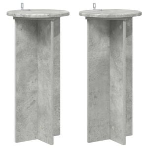 vidaXL Stalak za biljke 2 pcs Betonska siva 29,5 x 29,5 x 60 cm