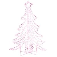 vidaXL LED sklopiva figura božićnog drvca topla bijela 87 x 87 x 93 cm