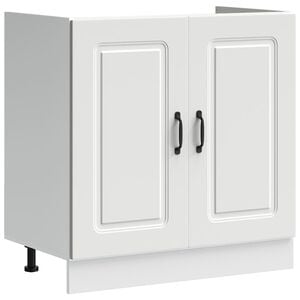 vidaXL Donji ormarić za sudoper Kalmar bijeli 80x46x81,5 cm drveni