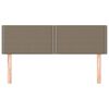 vidaXL Uzglavlja 2 kom smeđesiva 72 x 5 x 78/88 cm od tkanine