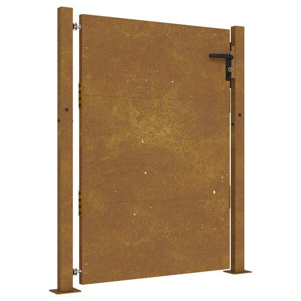 vidaXL Vrtna vrata 100x125 cm Corten čelik