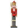 vidaXL Božićni nutcracker TURKU Crvena i Crna 50 cm