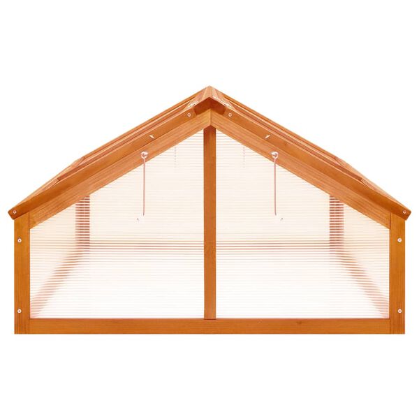 vidaXL Staklenik smeđa 114 x 80 x 50 cm od jelovine