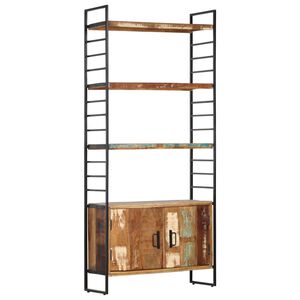 vidaXL Police za knjige s 4 razine 80 x 30 x 180 cm obnovljeno drvo