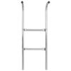 vidaXL Ljestve za trampolin s 2 prečke čelične srebrne 72 cm (pogodno za visinu od 65 cm)